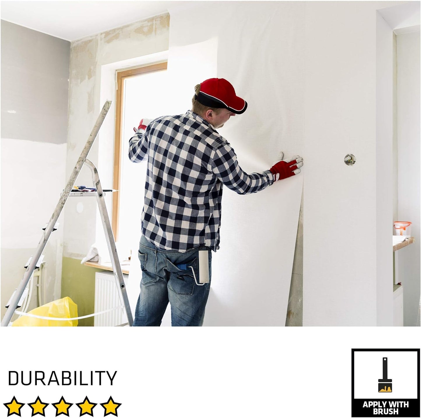Everbuild All Purpose Wallpaper Adhesive Easy-Mix Formula – 1 Bag Hangs Up To 5 Rolls