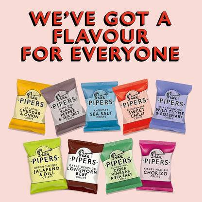 Pipers Gluten-Free Biggleswade Sweet Chilli Crisps Multi-Pack | 24 x 40g