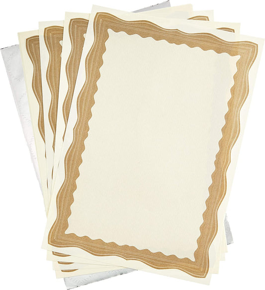Computer Craft Certificate Paper A4 90gsm Bronze Wave (Pack 30) - CCC2030