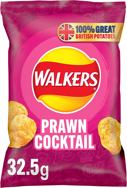 Walkers Prawn Cocktail Crisps Pack 32's