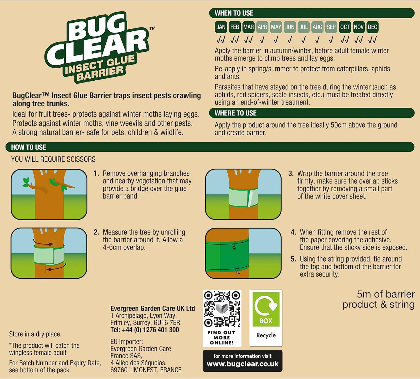 BugClear™ Insect Glue Barrier 5 Metre