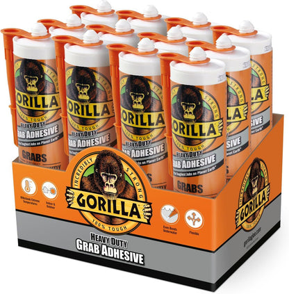 Gorilla Heavy Duty Grab Adhesive White 290ml