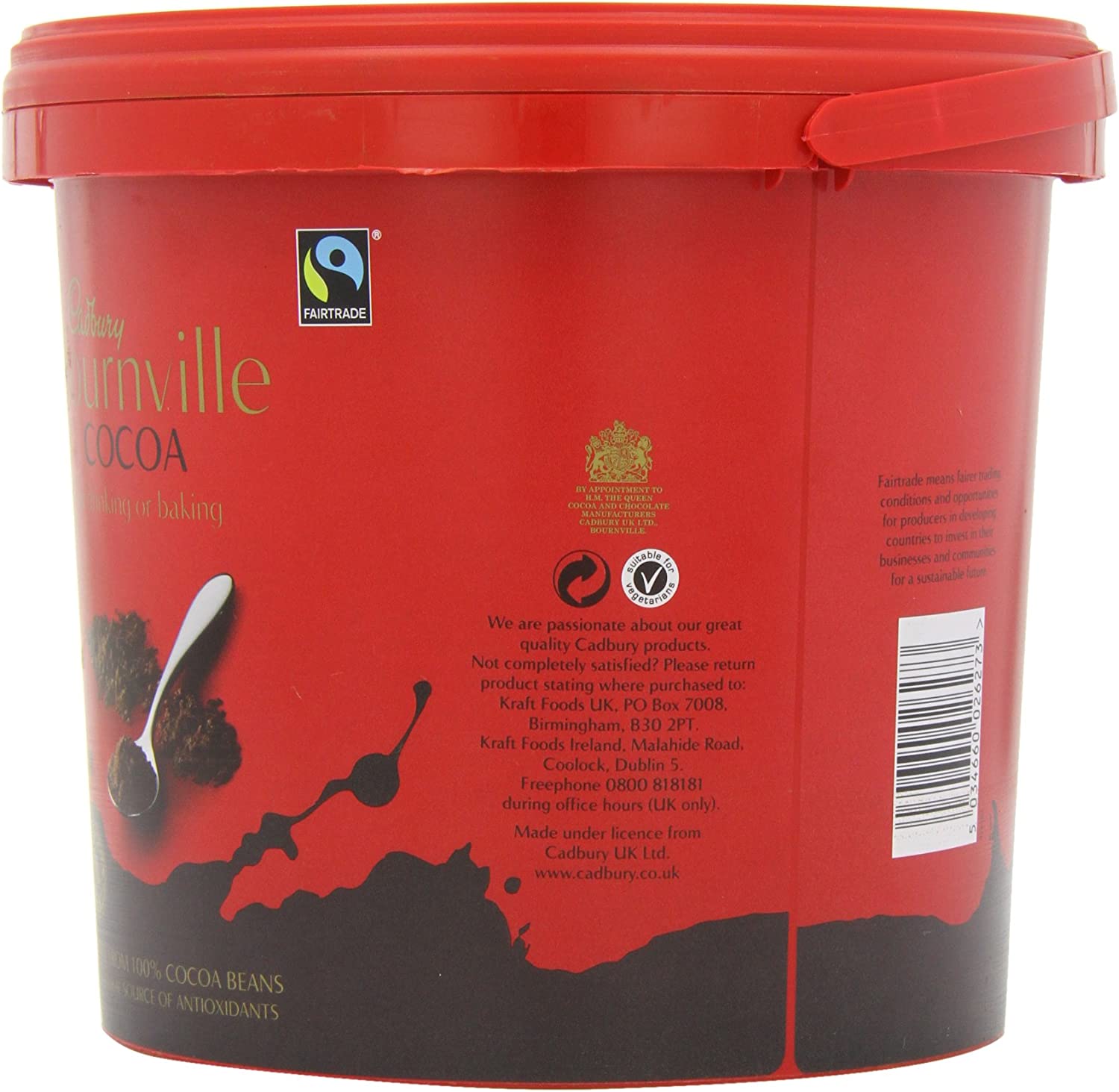 Cadbury Bournville Cocoa 1.5kg - Catering Pack/ Bulk Buy - UK BUSINESS SUPPLIES