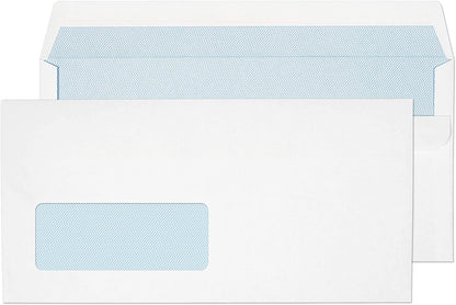 Blake Purely Everyday Wallet Self Seal Window White DL 110×220mm 90gsm Envelopes (1000)