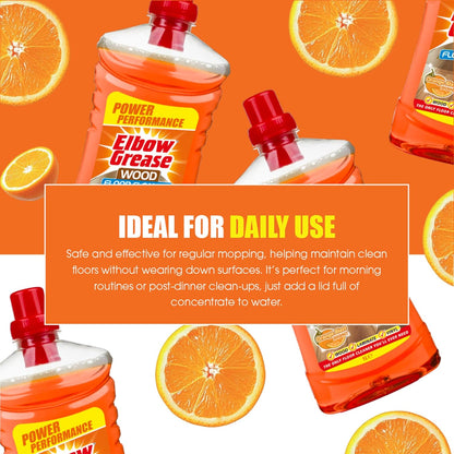 Elbow Grease Concentrated Floor Cleaner | Wood and Laminate | Orange | 1 x 1L