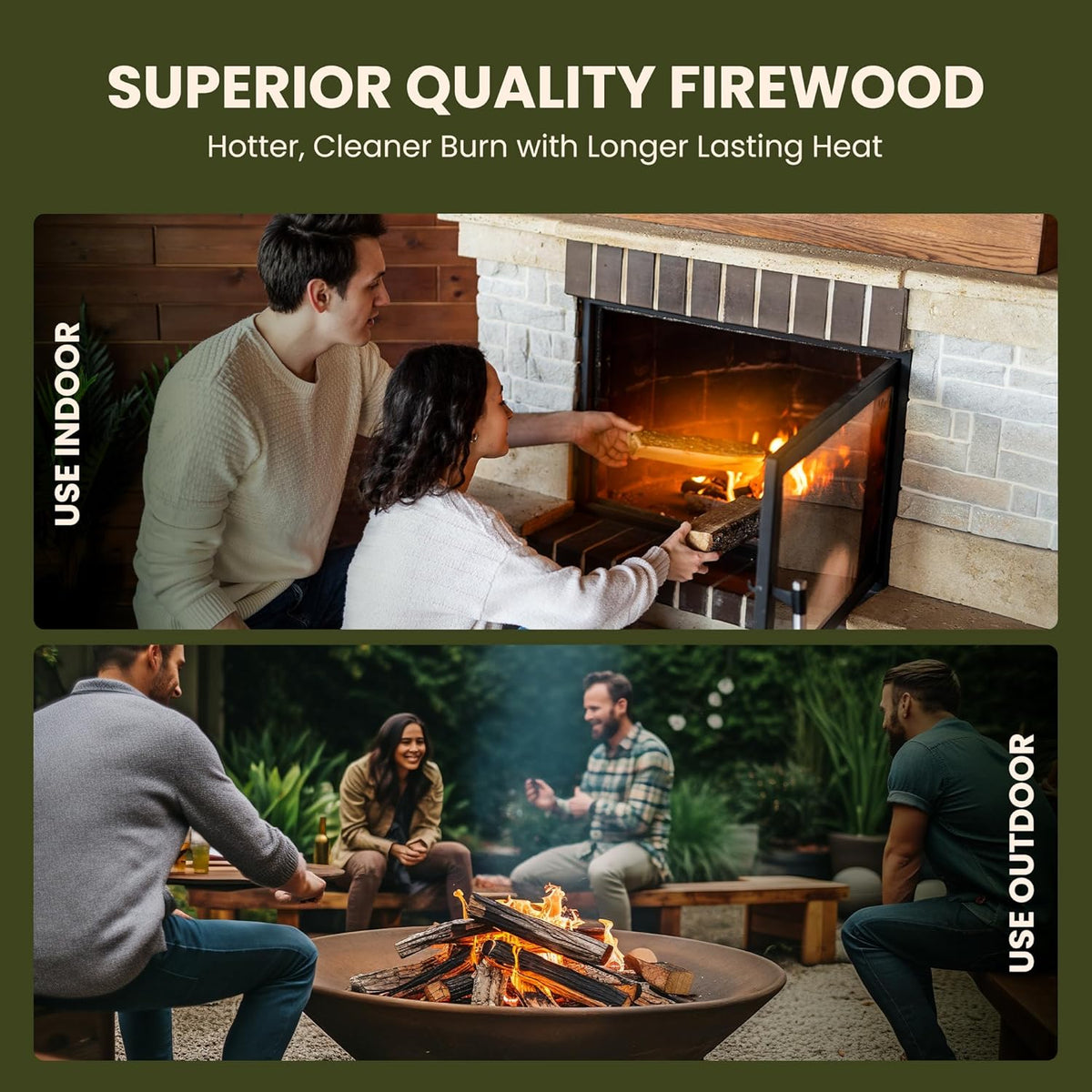 Wood Burner Logs 20L - Kiln Dried British Softwood Logs for Wood Burners