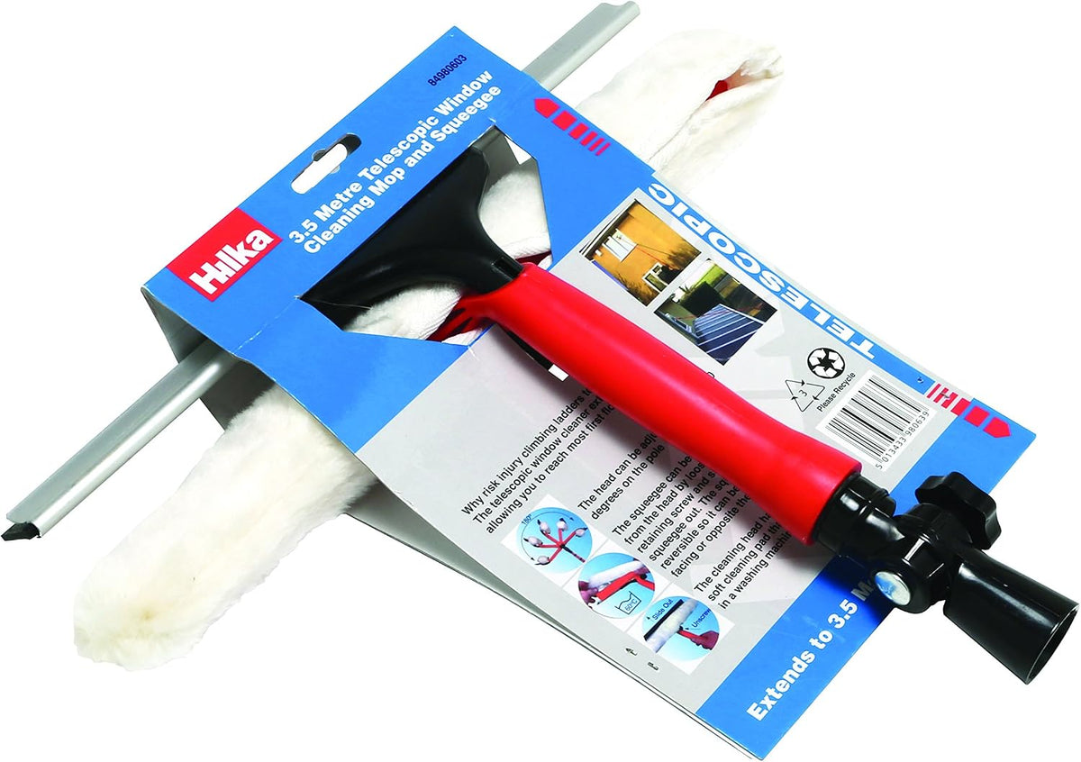 Hilka 3.5m Extendable Window Cleaner and Squeegee