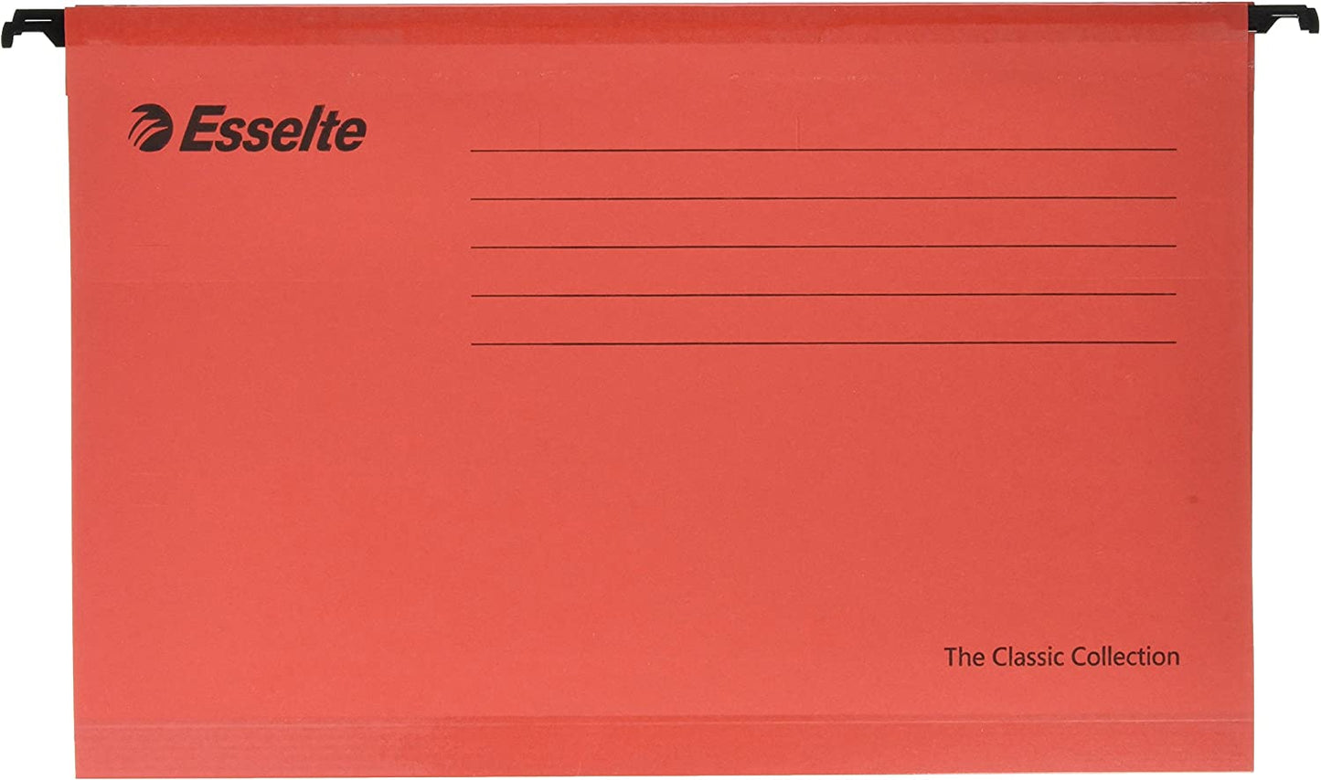 Esselte Pendaflex Foolscap Red Suspension Files Pack 25's
