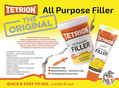 Tetrion White All Purpose Filler | Tough & Smooth | 1Kg Resealable Tub
