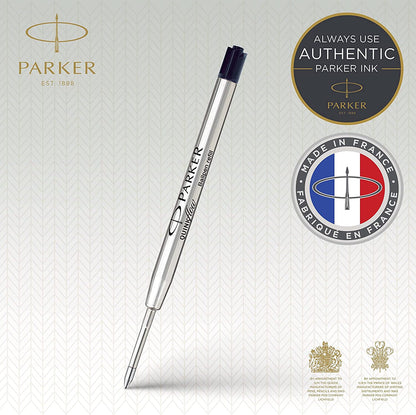 Parker Quink Ballpoint Pen Refill Medium Black Blister S0909550