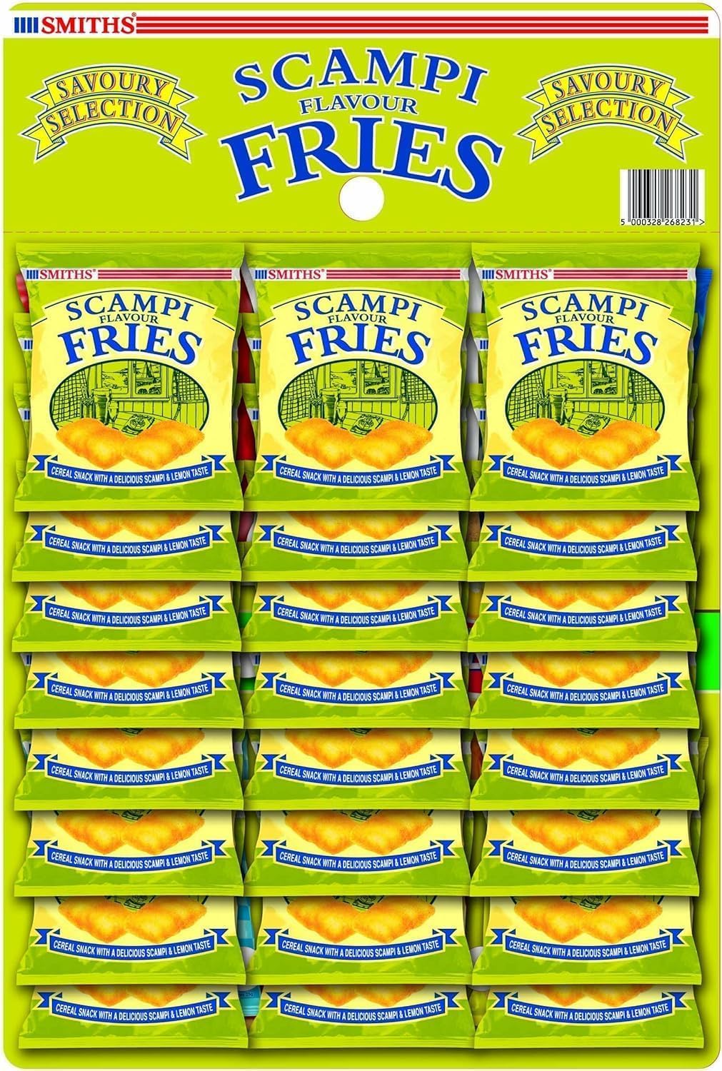 Walkers Smiths Scampi Fries Pub Card Snacks 24 x 27g