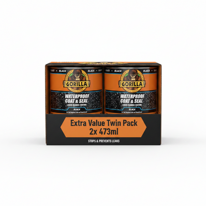 Gorilla 84756 Waterproof Coat & Seal Black 473Ml