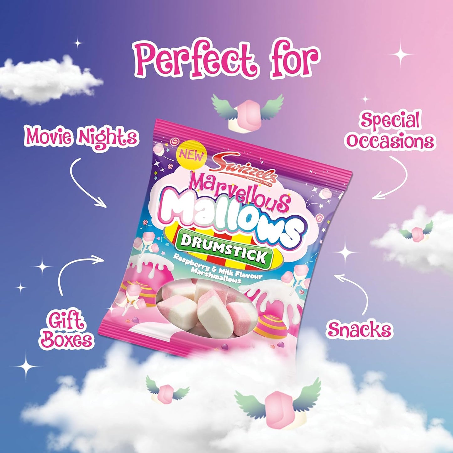 Swizzels Marvellous Mallows 125g