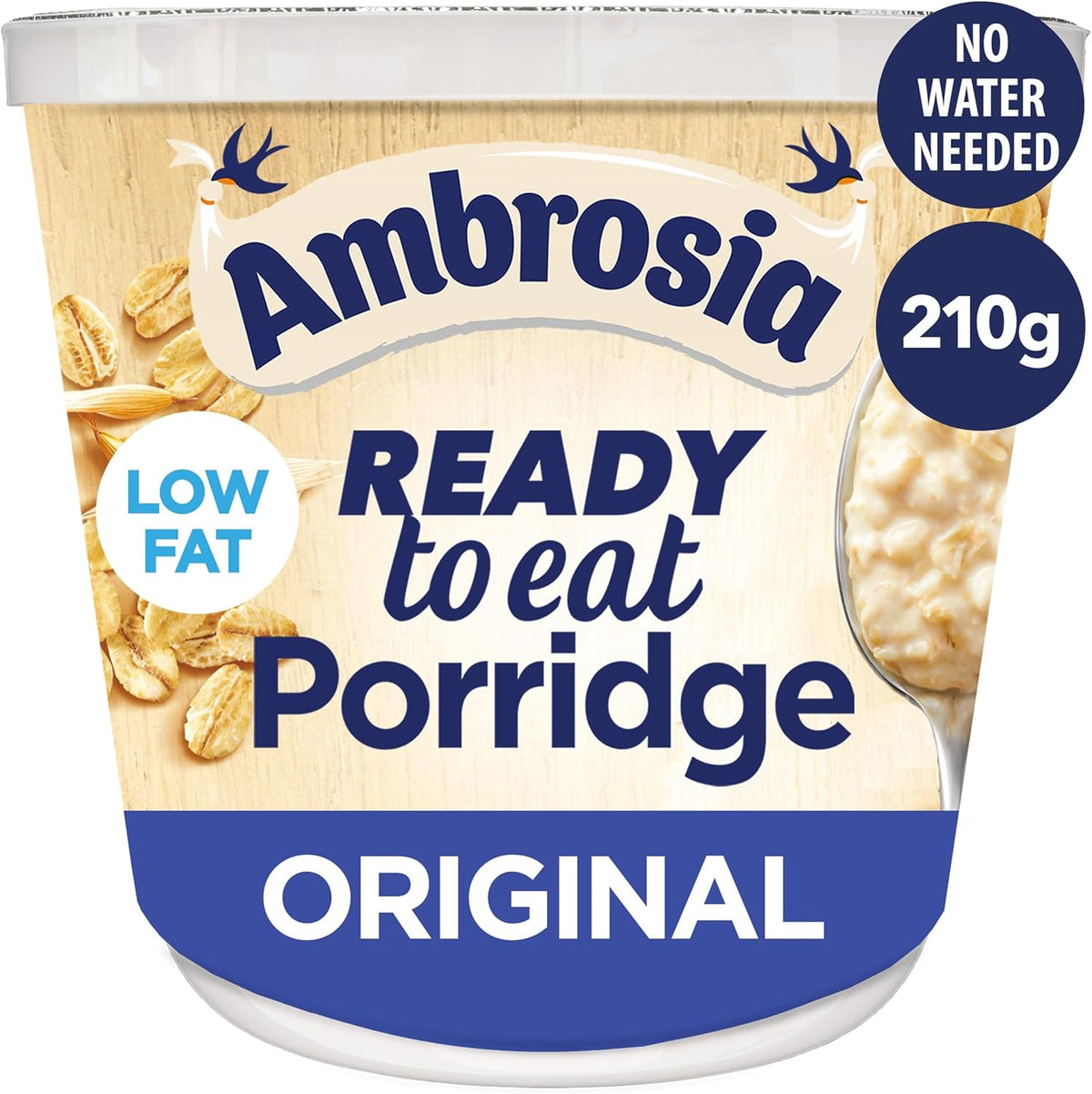 Ambrosia Original Ready-to-Eat Porridge Pots | 6 x 210g