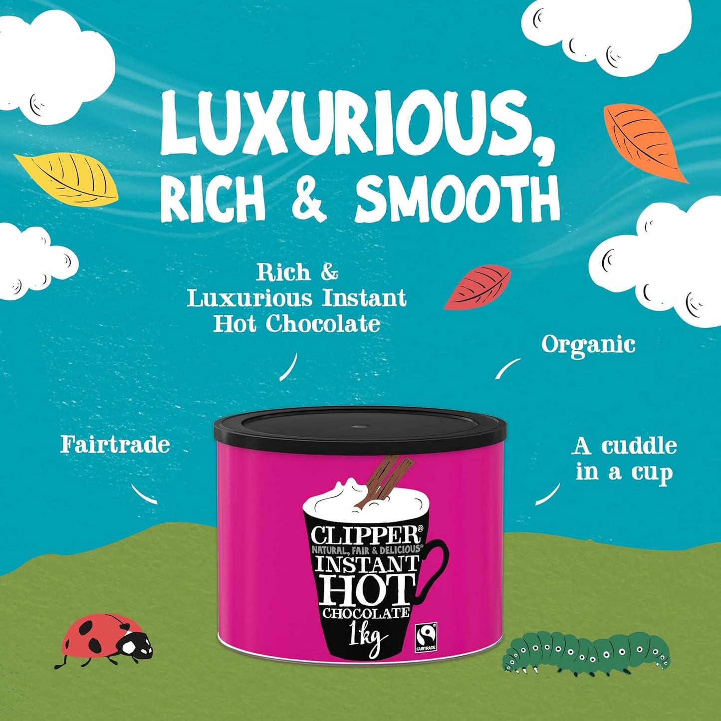 Clipper Seriously Velvety Instant Hot Chocolate Fairtrade 1kg