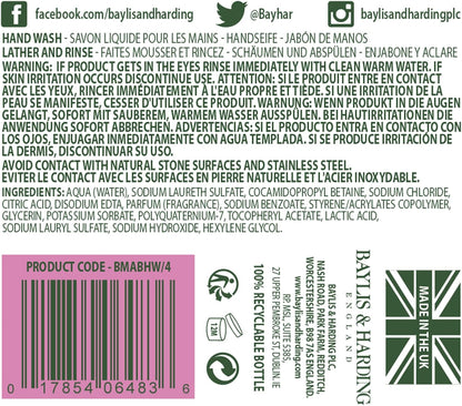 Baylis & Harding Jasmine & Apple Blossom Anti Bacterial Hand Wash 5L Refill