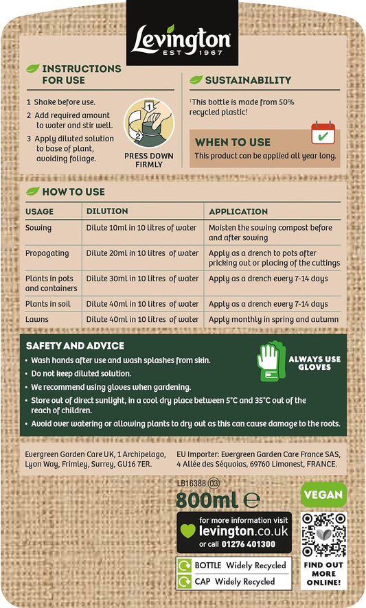 Levington Seaweed Tonic 800ml