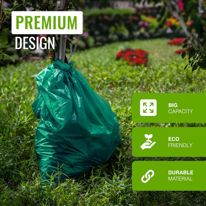 Ecobag Extra Strong Heavy Duty Garden Sack | 100L Capacity | Recyclable Refuse Bags | 1 x 10 Pack