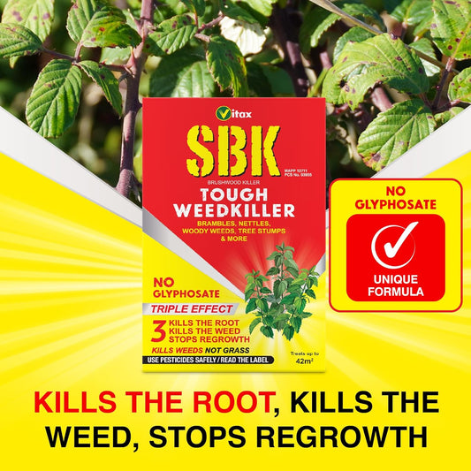 Vitax SBK Tough Weedkiller, Kills Down To The Roots 125ml