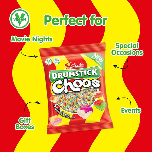 Swizzels Drumstick Choos 150g | Retro Drumstick Choos