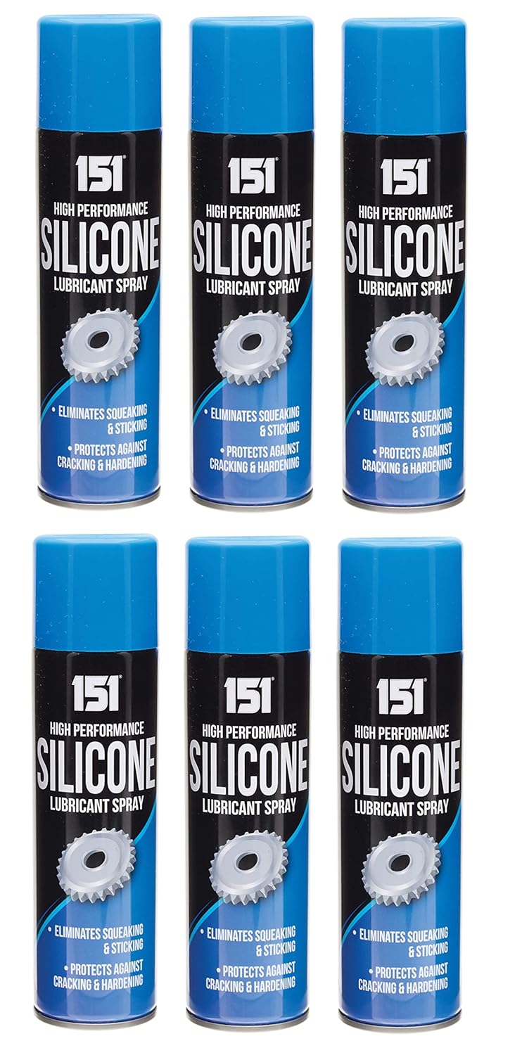 Silicone Lubricant Spray Grease Oil Clear Eliminates Squeaking Sticking 200Ml