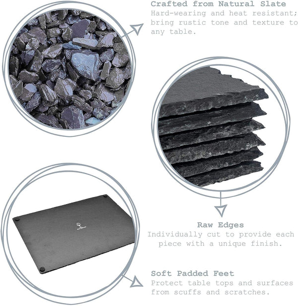 Fixtures Slate Platter/Plate 40 x 20cm