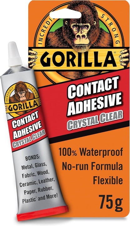 Gorilla Contact Adhesive Clear 75g Blister Pack
