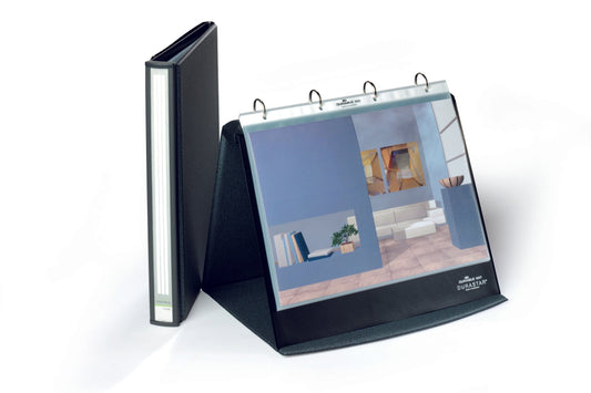 Durable Durastar Tabletop Presenter Landscape A4 Grey 856739