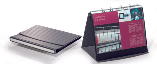 Durable Durastar Tabletop Presenter Landscape A3 Grey 856939