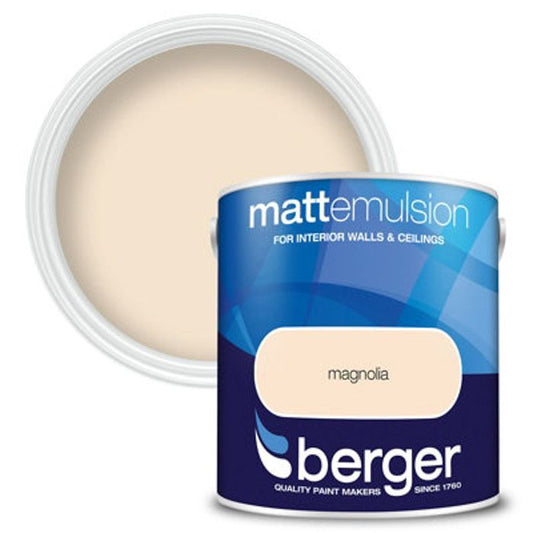 Berger Vinyl Matt Paint | Magnolia | 1 x 2.5L