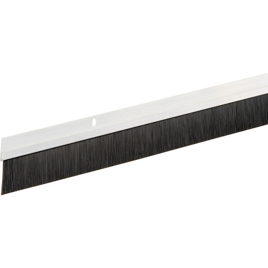 Exitex Door Brush Strip Draught Excluder White 914mm in Length 18mm Bristles