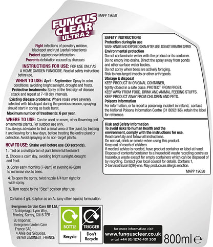 EverGreen NEW FungusClear Ultra2 Spray – 800ml