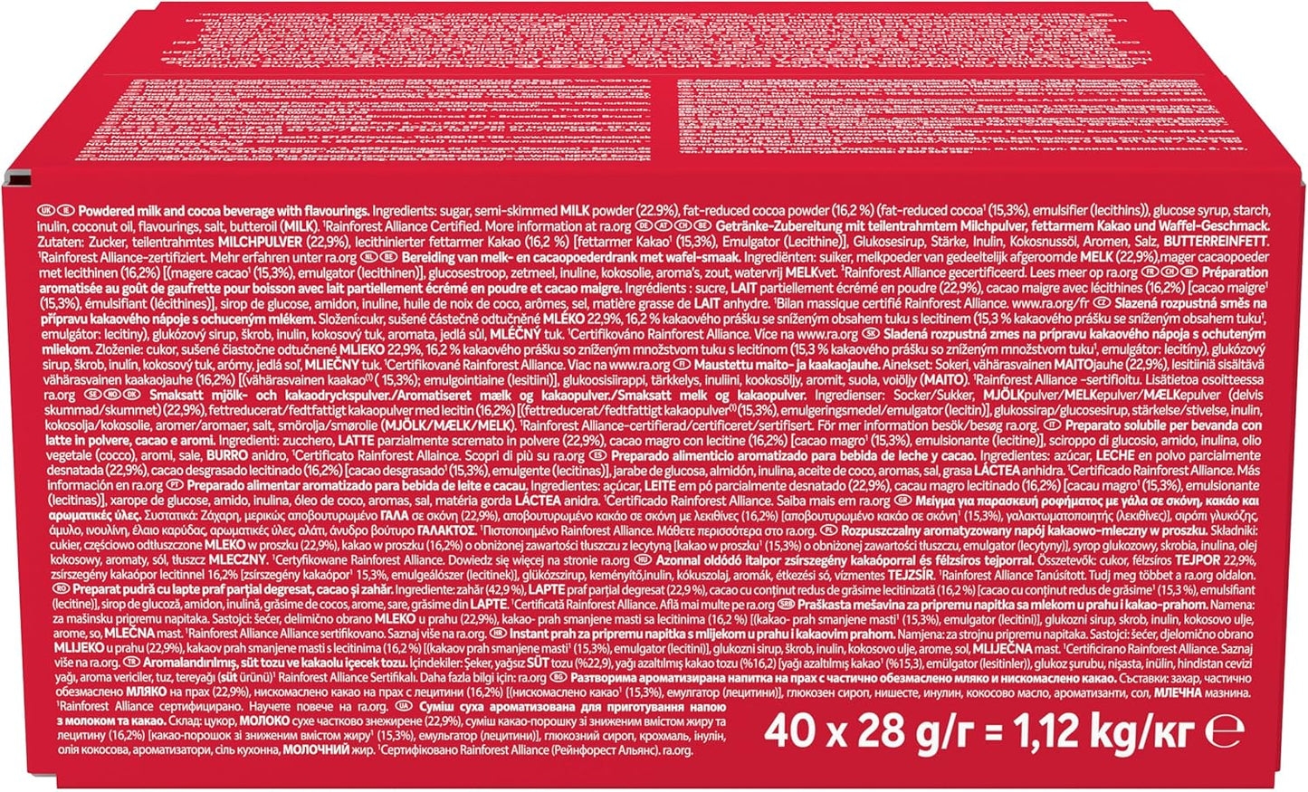 KitKat Hot Chocolate Sachets 40's | Boxed 1 x 40 Sachets