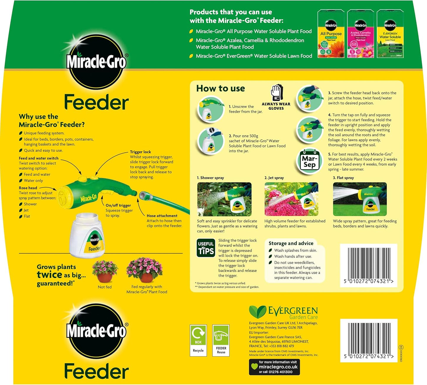 Miracle-Gro Feeder Unit & All Purpose Soluble Plant Food