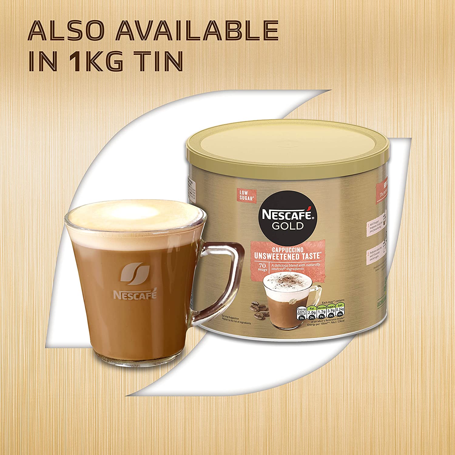 NESCAFÉ® GOLD Cappuccino Unsweetened Sachets 50 x 14.2g - UK BUSINESS SUPPLIES