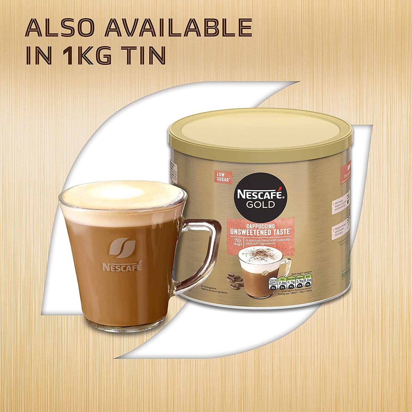 NESCAFE GOLD Cappuccino Unsweetened Sachets 50 x 14.2g