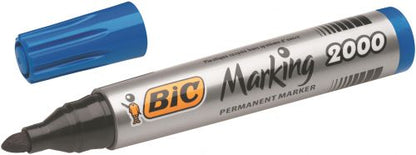 Bic 2000 Permanent Marker Bullet Tip Blue (Pack of 12) 8209143