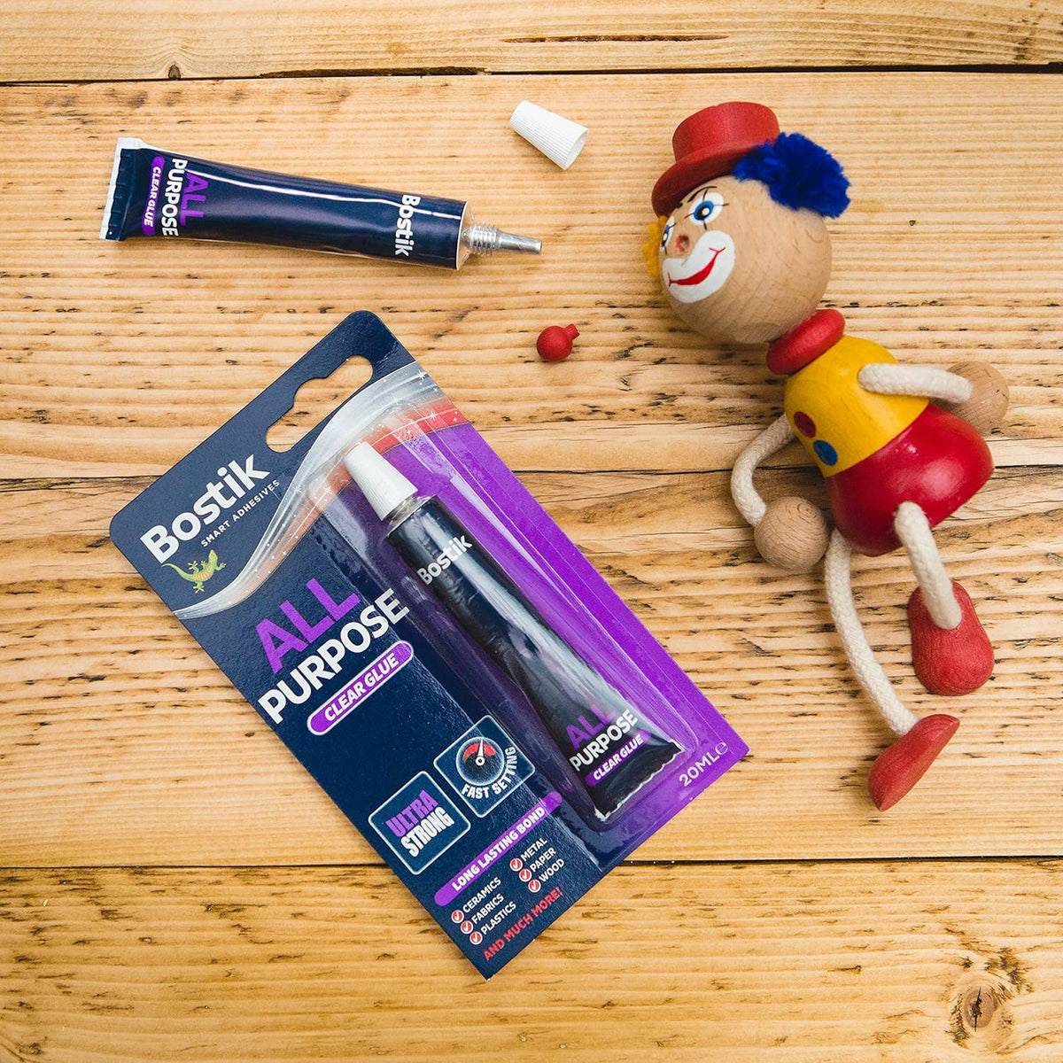 Bostik All Purpose, Ultra Strong, Fast Setting, Clear Glue 50ml
