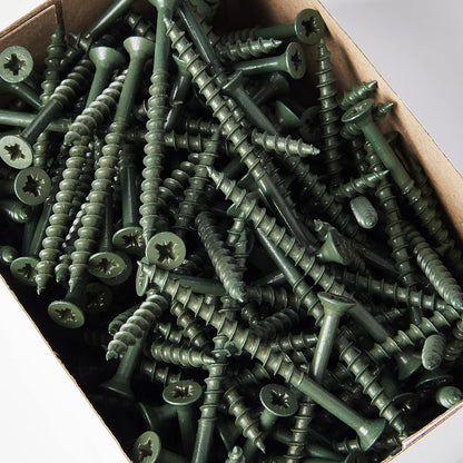 Forgefix Countersunk Decking Screws | 4.5 X 60Mm | Green | Box 200