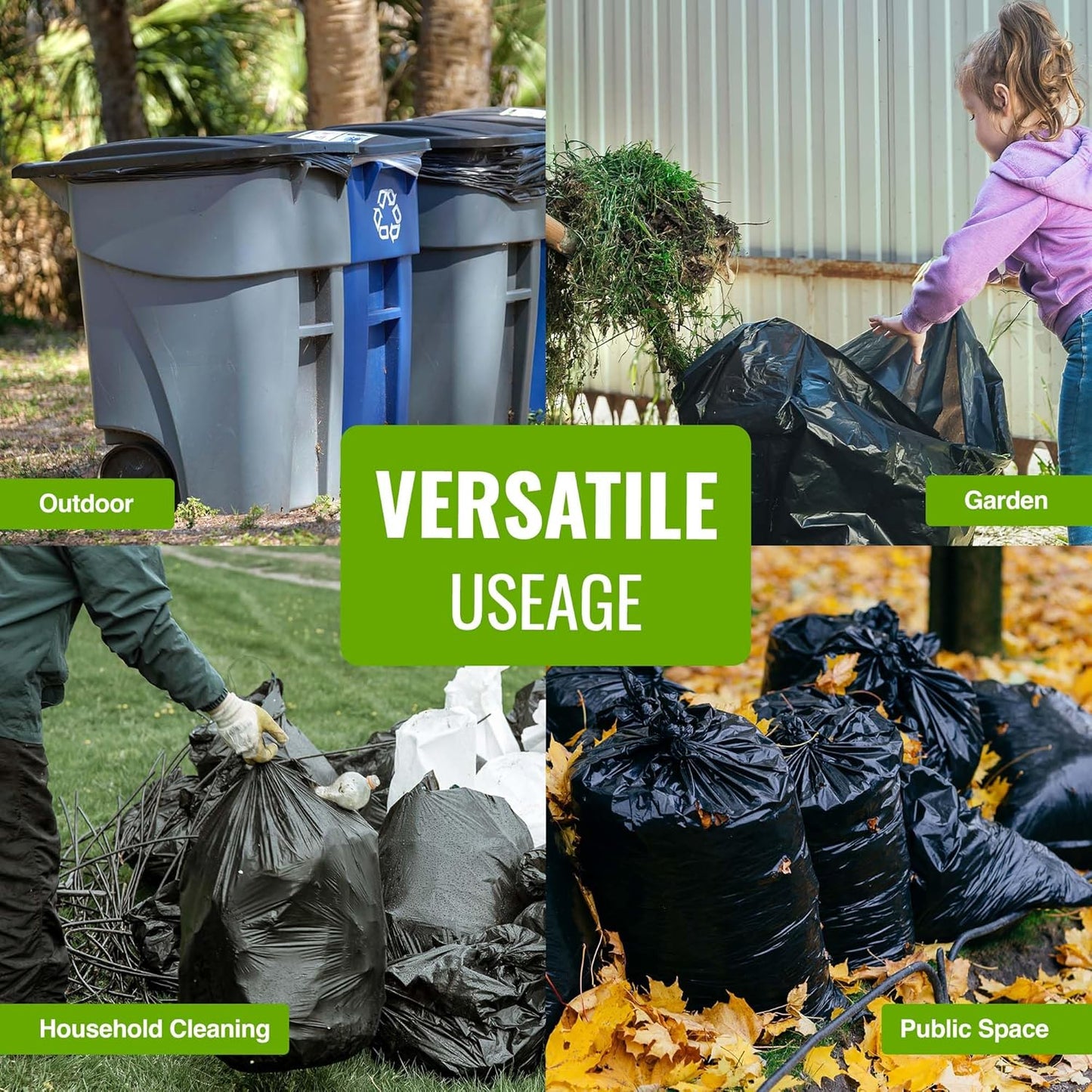 Ecobag - 10 Pack Eco-Friendly Wheelie Bin Liners - 240L