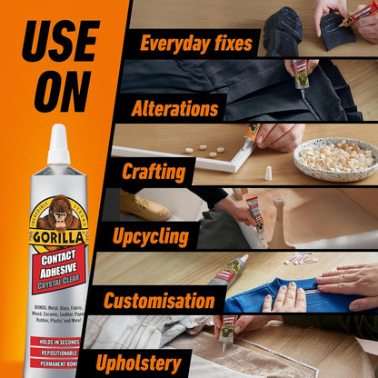 Gorilla Contact Adhesive Clear 75g Blister Pack