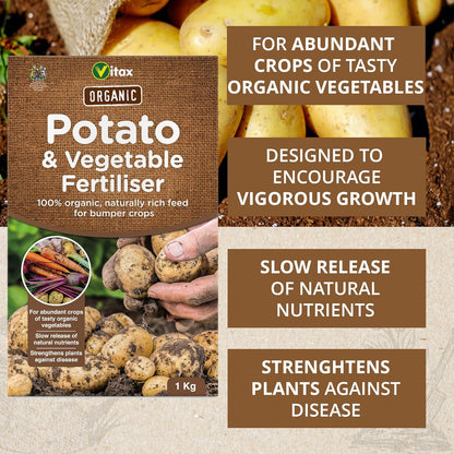 Vitax Organic Potato Fertiliser 4.5Kg Resealable Tub