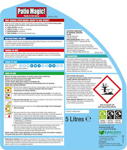 Brintons Patio Magic Ready To Use Spray 5 Litre