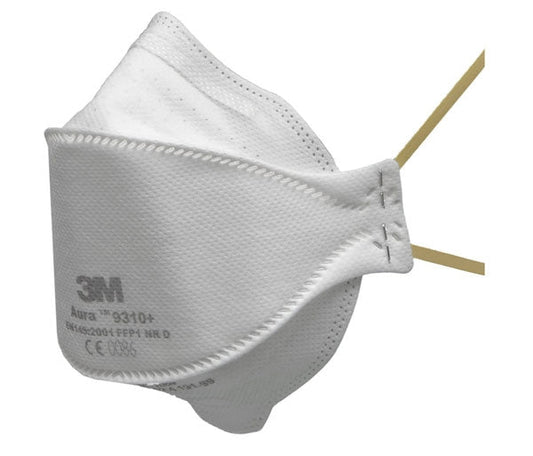 3M Aura 9310+ Flat-Fold Particulate Respirator {Single Mask} - UK BUSINESS SUPPLIES
