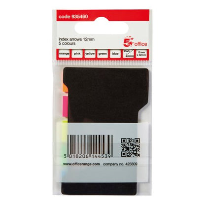 5 Star Index Arrow 12x42mm Assorted 25 Arrows per Card 935460