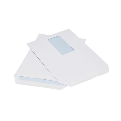 5 Star C5 Window Pocket Envelope Self Seal 90gsm 229x162mm White (Pack of 500) 940411
