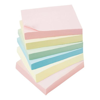 5 Star Extra Sticky Notes Repositionable 76x76mm Assorted Neon (Pack of 6) 940584