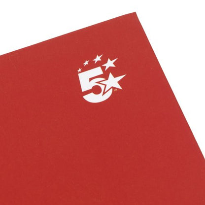 5 Star Wirebound Hardback Notebook Ruled A5 140 Page Berry (Pack of 5) 943445
