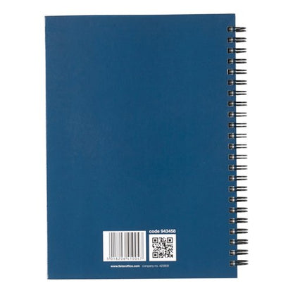 5 Star Wirebound Hardback Notebook Ruled A5 140 Page Indigo (Pack of 5) 943458
