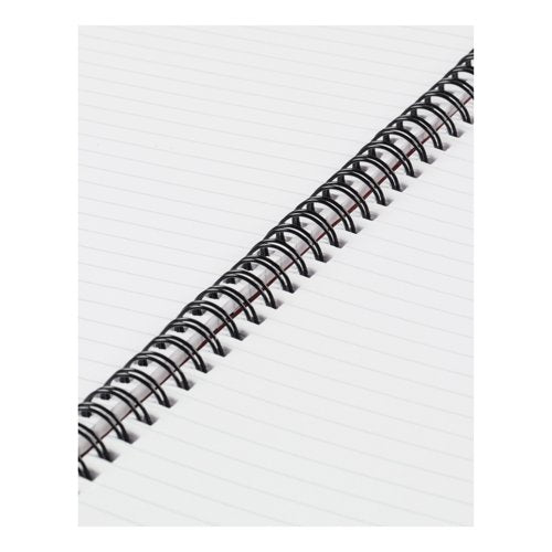5 Star Wirebound Hardback Notebook Ruled A4 140 Page Berry (Pack of 5) 943466